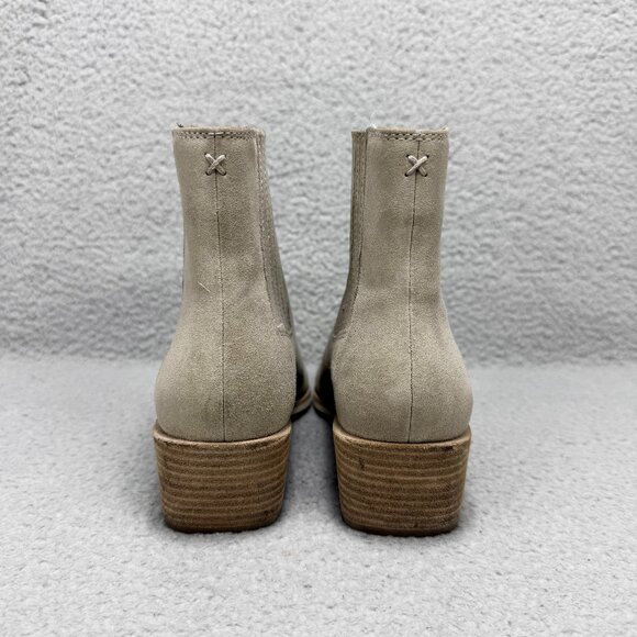 Rag & Bone Boots Womens 7 / EU 37 Shoes Grey Rover Suede Ankle Booties Chelsea - Picture 5 of 12